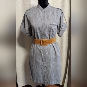 Vince gray shirt dress by Vince for Bergdorf Goodman size S